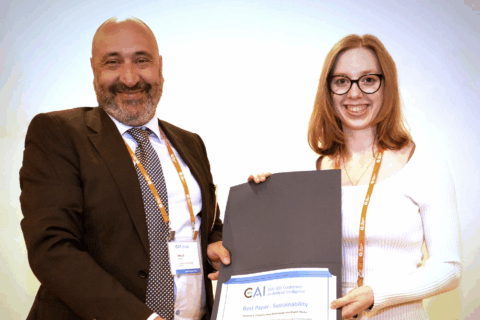 Towards entry "Johanna Fröhlich wins Best Paper Award – Sustainability at IEEE CAI 2025"
