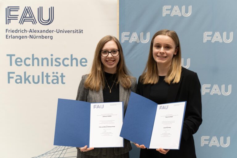 Awards for Master’s Theses by Teena tom Dieck and Johanna Fröhlich